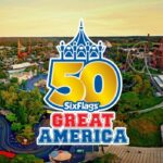 Six Flags Great America 50th Anniversary celebration logo for the 2026 season