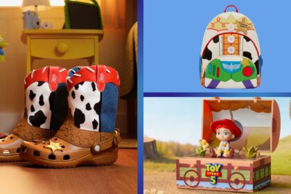Toy Story 5 products featuring Woody, Buzz Lightyear and Jessie