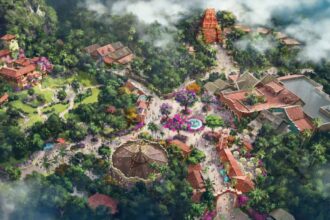 Concept art for Tropical Americas at Disney Animal Kingdom