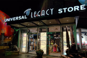 The Universal Legacy Store at Universal CityWalk Orlando featuring retro merchandise from classic Universal attractions