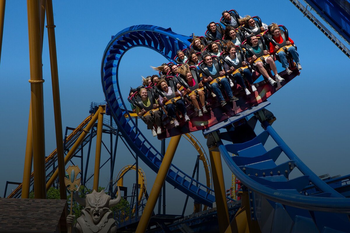 Wrath of Rakshasa roller coaster at Six Flags Great America