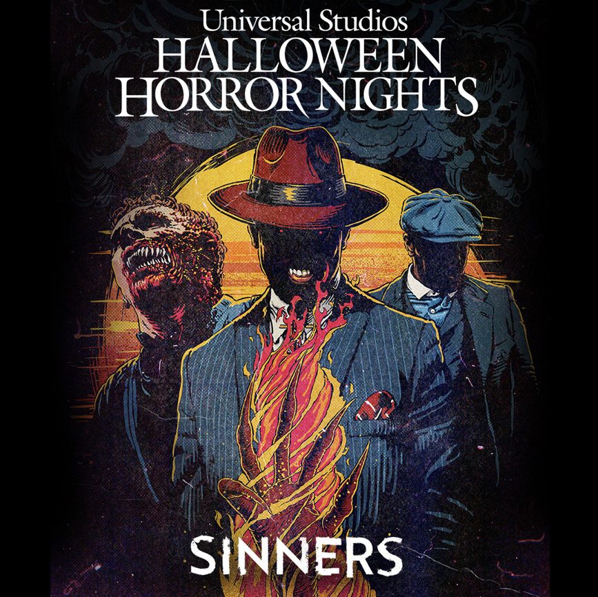 Sinners Halloween Horror Nights merchandise graphic