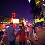 Universal CityWalk at night at Universal Orlando Resort