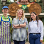 Connie Latulippe with Matthew and Aiyana at Disney's Port Orleans Resort