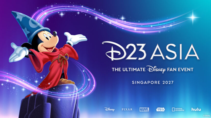 D23 Asia: The Ultimate Disney Fan Event Singapore 2027 announcement artwork