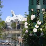 Landscaping at Disney Adventure World with pollinator-friendly plants