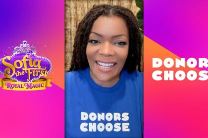 Yvette Nicole Brown appears in Disney's DonorsChoose campaign video for Sofia the First: Royal Magic