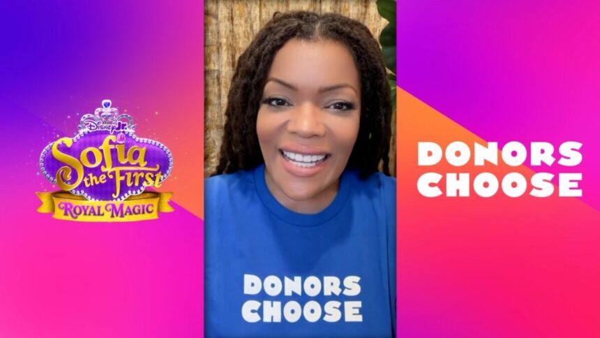 Yvette Nicole Brown appears in Disney's DonorsChoose campaign video for Sofia the First: Royal Magic