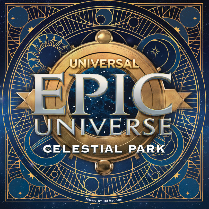 Universal Epic Universe soundtrack release artwork.