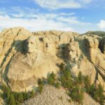 A Soarin Across America scene showing Mount Rushmore