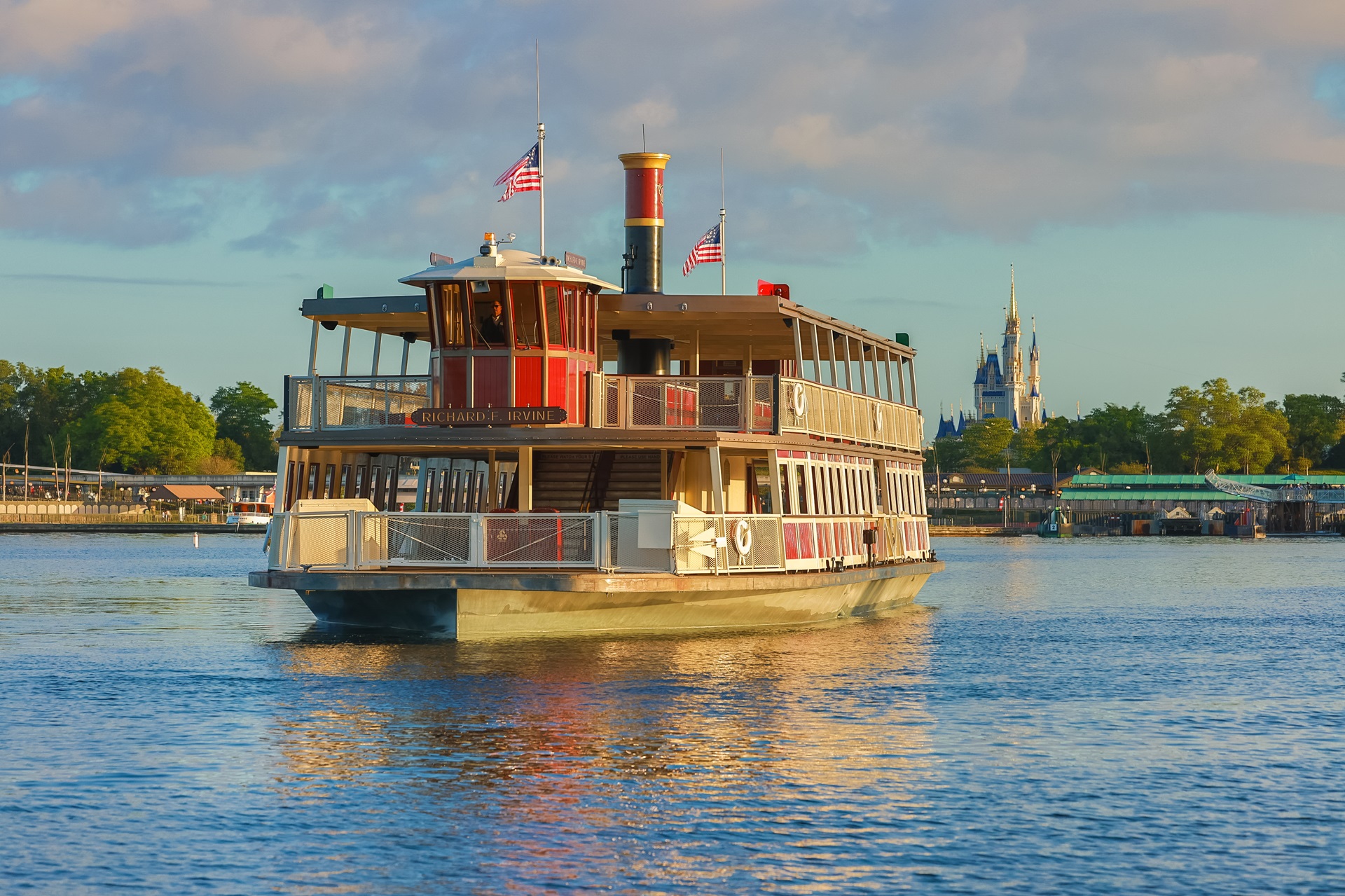 A Magic Kingdom ferryboat at Walt Disney World