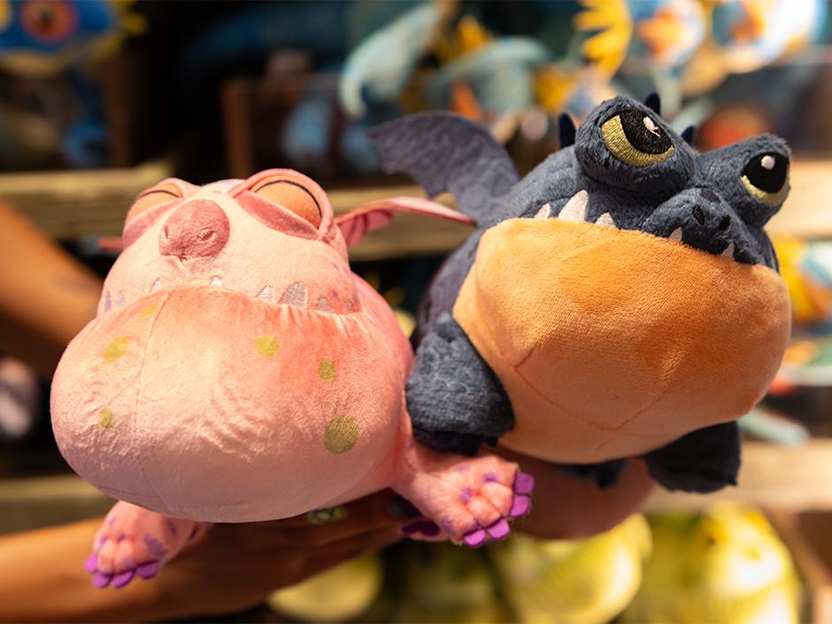How to Train Your Dragon Isle of Berk plush merchandise at Universal Epic Universe