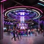 Artist rendering of the two-story bar inside Level99 at Disney Springs.