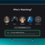 Hulu profile linking screen on Disney Plus