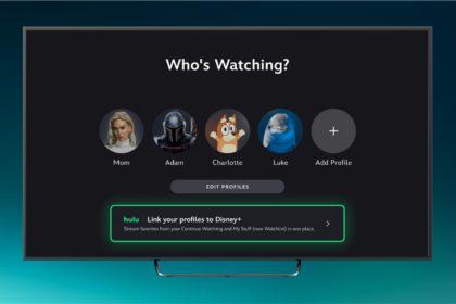 Hulu profile linking screen on Disney Plus