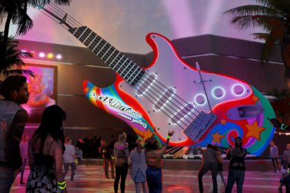 Rock n Roller Coaster Starring The Muppets exterior concept art for Passholder previews