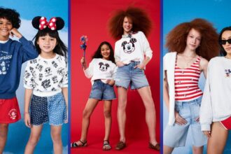 Old Navy x Disney Americana Collection featuring Mickey Mouse and Minnie Mouse summer apparel