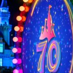 Paint the Night parade float for the Disneyland Resort 70th Celebration