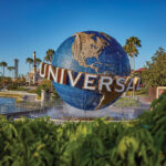 The Universal Orlando Resort globe outside the parks