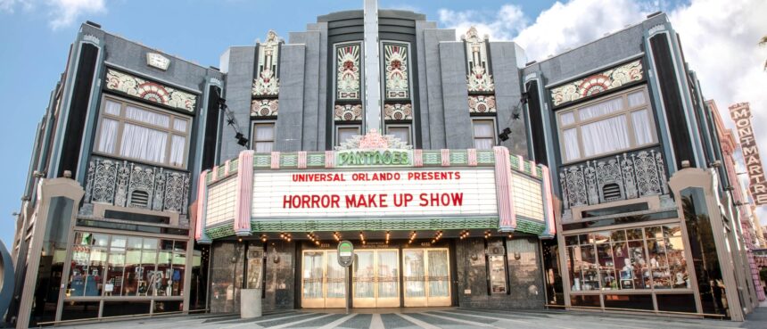 Universal Orlando's Horror Make-Up Show exterior at Universal Studios Florida