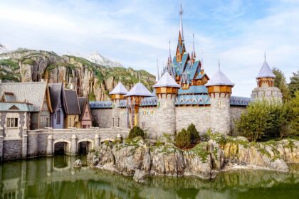 Arendelle Castle in World of Frozen at Disney Adventure World at Disneyland Paris