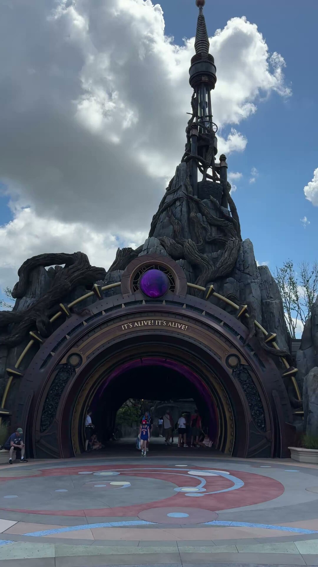 Dark Universe entrance portal at Epic Universe