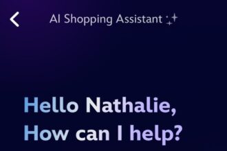 Disney Store AI Personal Shopping Assistant screen in the Disney Store iOS app