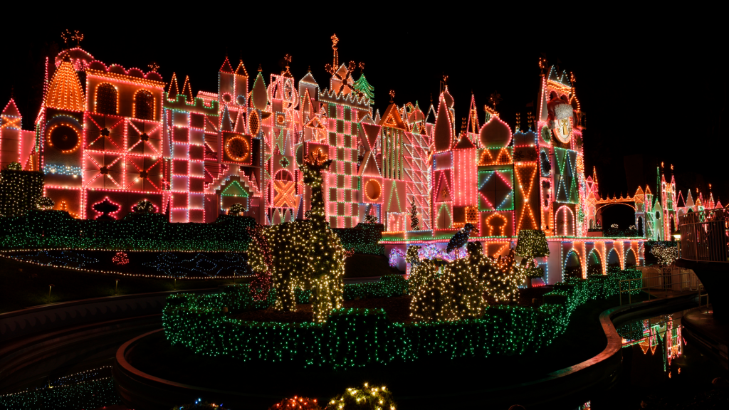 Holiday overlay image for it's a small world Holiday at Disneyland Resort from Disney Parks Blog