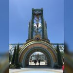 Epic Universe entrance gate at Universal Orlando one year after opening