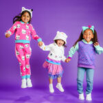 Kids in Gabby's Dollhouse apparel at the Universal Kids Resort Store