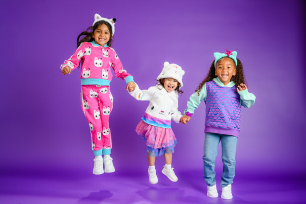 Kids in Gabby's Dollhouse apparel at the Universal Kids Resort Store