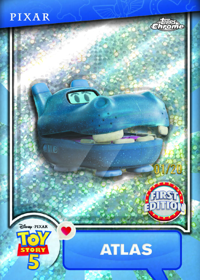 Toy Story 5 Atlas First Edition Topps Chrome Disney trading card
