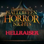 Halloween Horror Nights graphic for the Hellraiser haunted house at Universal Orlando