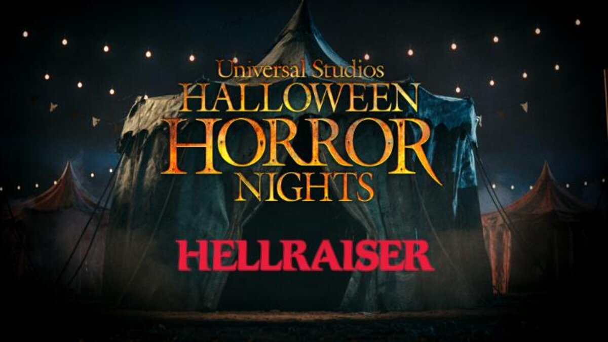Halloween Horror Nights graphic for the Hellraiser haunted house at Universal Orlando