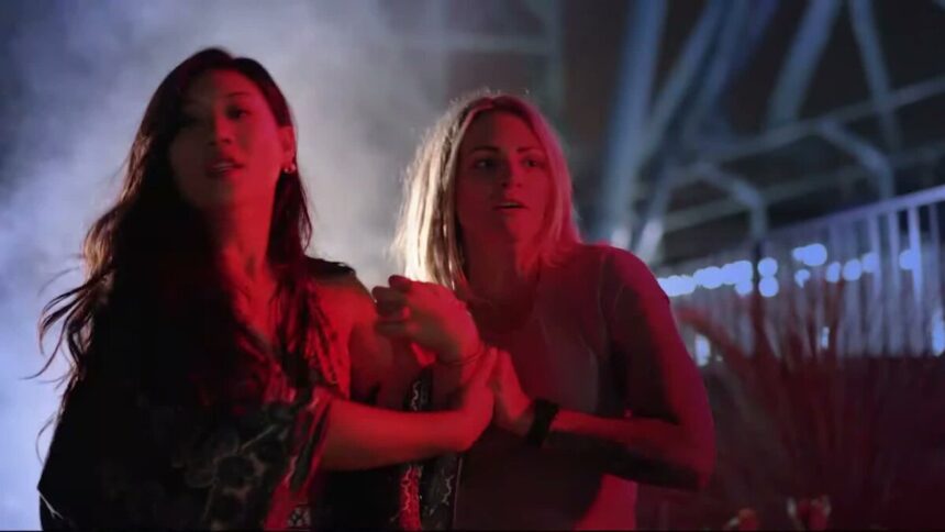 Guests in a SeaWorld San Diego Howl-O-Scream promotional video still.