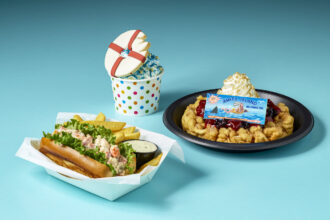 Jaws-themed food items at Universal Studios Hollywood Mega Movie Summer.