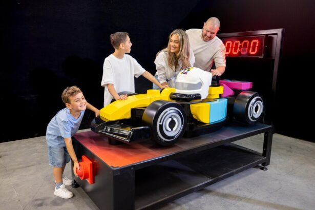 Families race the clock at the LEGO F1 Brick Stop Challenge in the new Thrill Zone at LEGO Festival 2026 at LEGOLAND Florida Resort