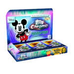 2026 Topps Chrome Disney hobby box packaging with Mickey Mouse and card packs