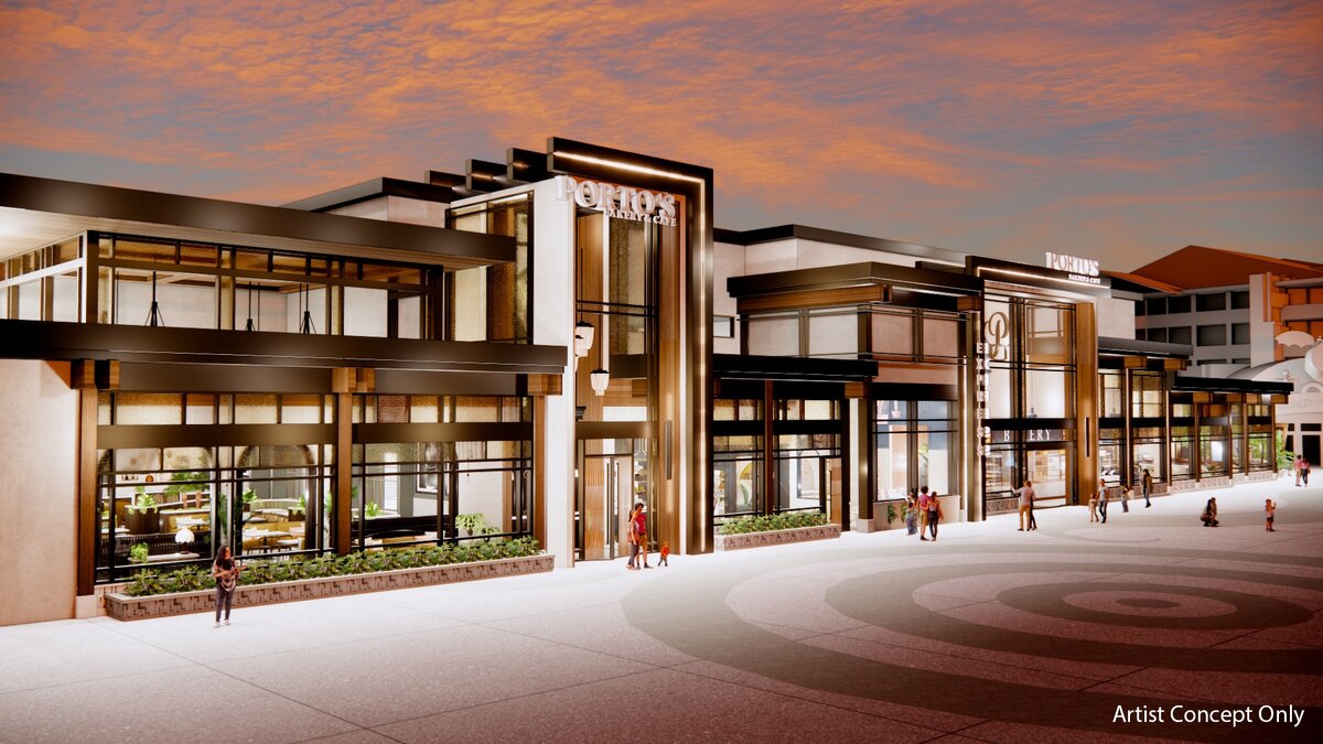 Porto’s Bakery and Cafe concept art for Downtown Disney District