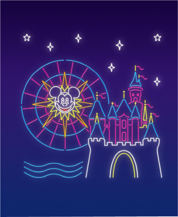Disneyland Resort limited-time evening ticket promotional image