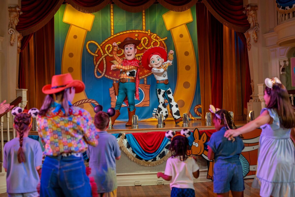 Woody and Jessie at Jessies Round Up A Rip-Roarin Revue at Magic Kingdom