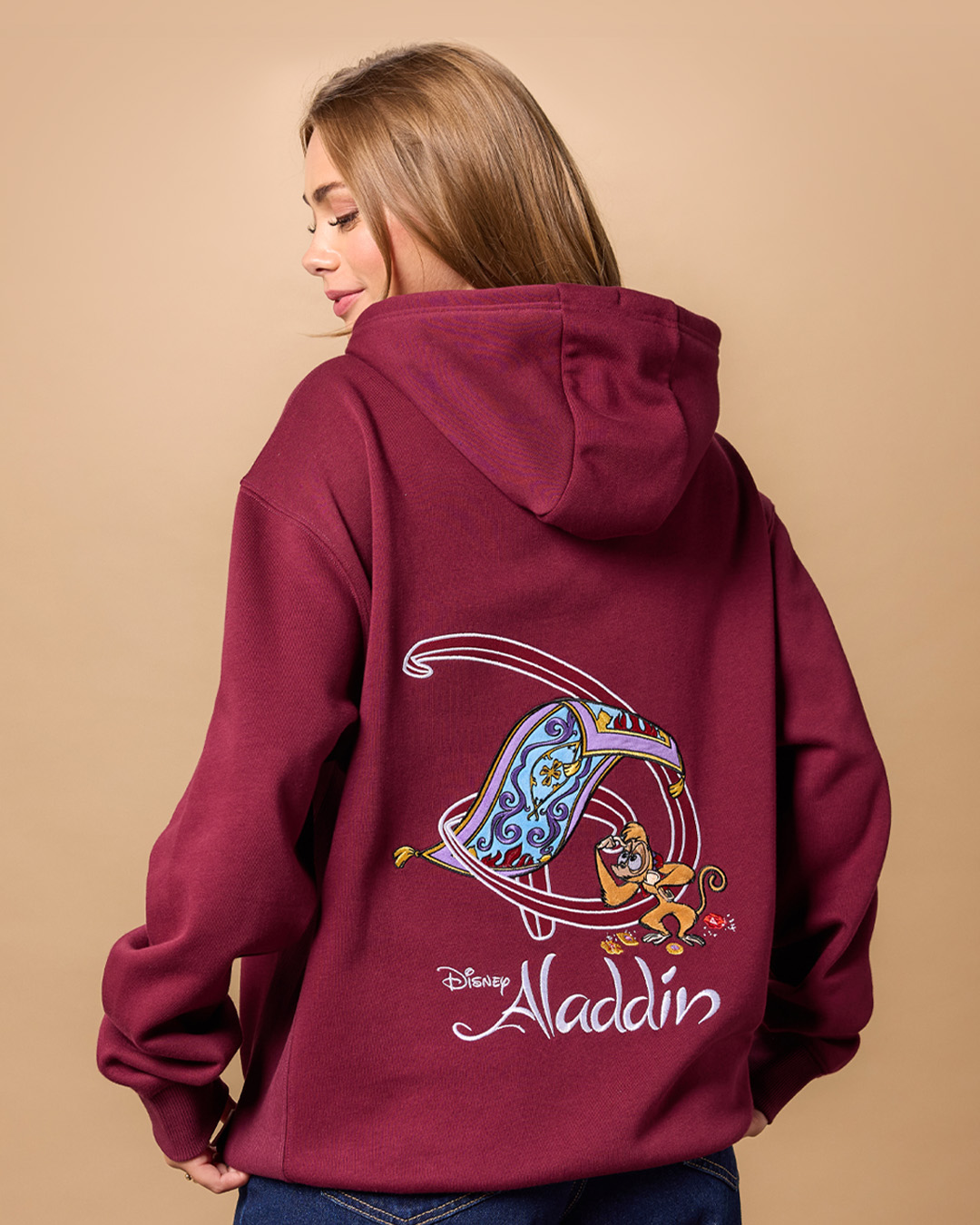 Aladdin hoodie with Carpet and Abu embroidery from the new Disney Store collection