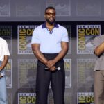 Letitia Wright, Winston Duke and Ryan Coogler on stage at San Diego Comic-Con 2026