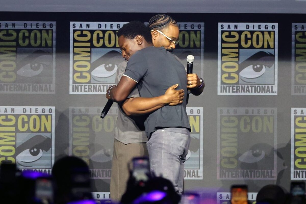 Ryan Coogler embraces the new Black Panther star on stage at San Diego Comic-Con 2026