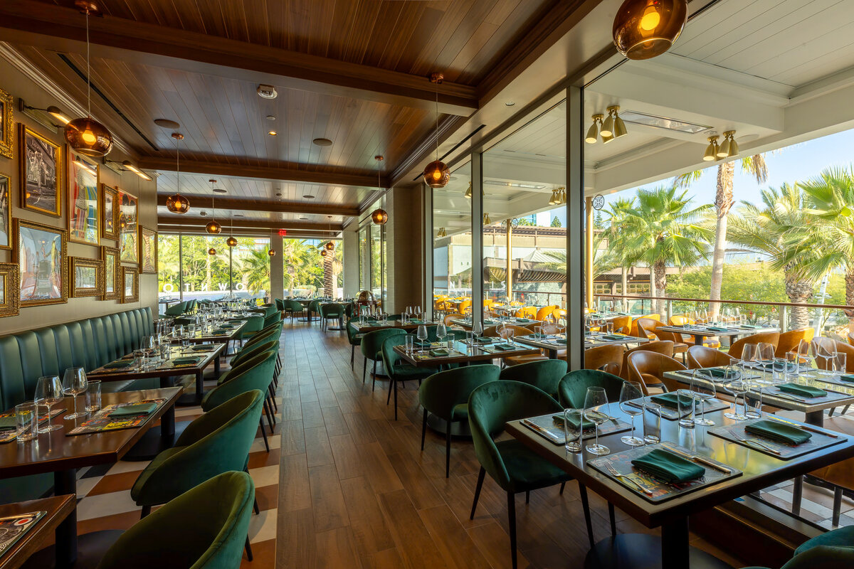 Interior of Gordon Ramsay at The Carnaby at Downtown Disney District
