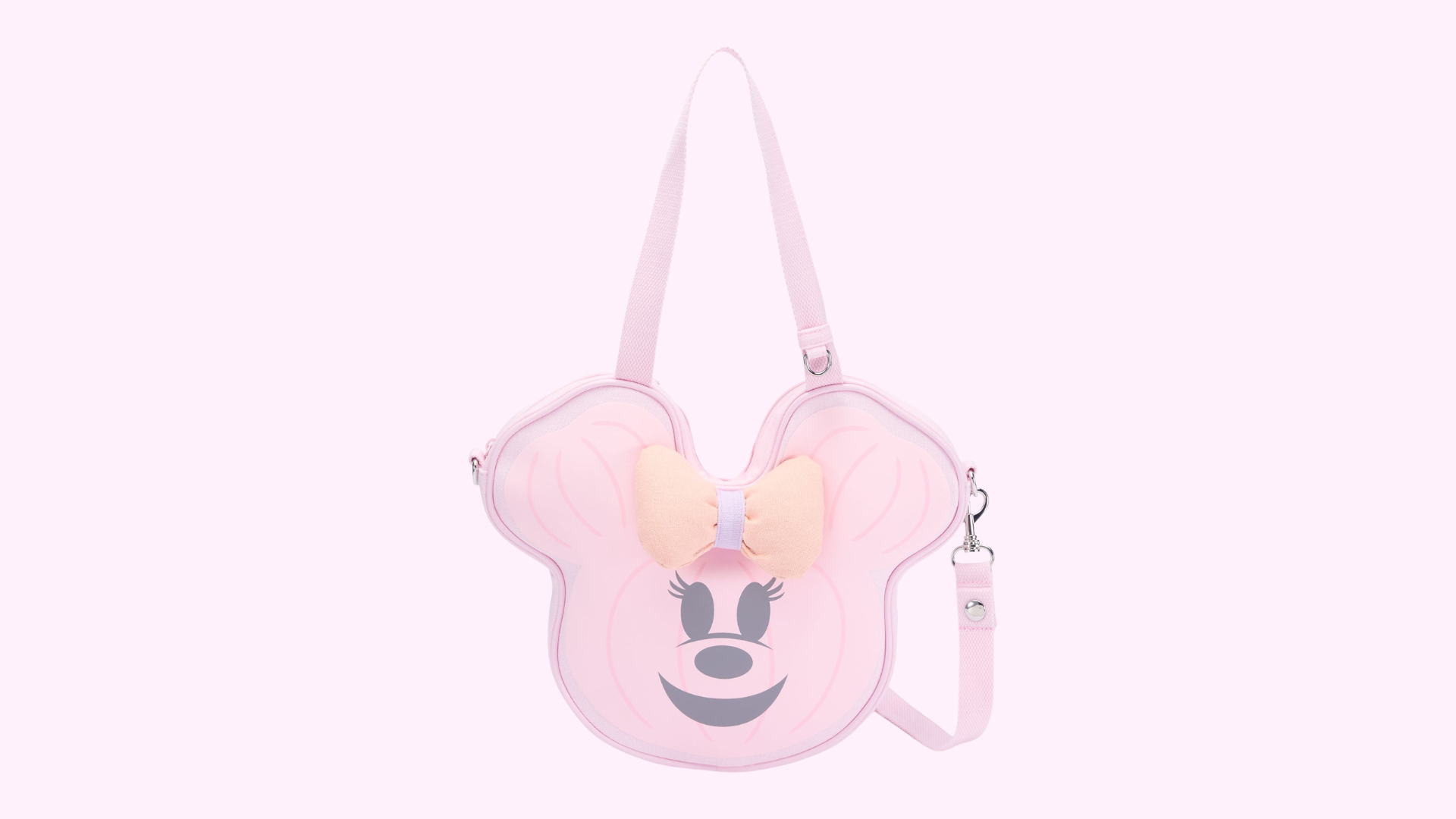 Cutie Ghost tote bag with Minnie pumpkin face and bow