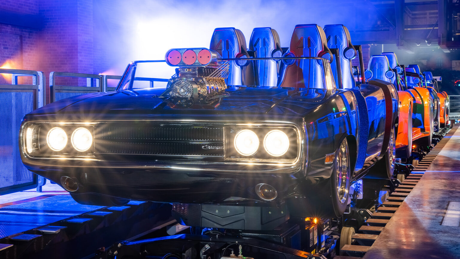 The Dodge Charger-inspired Hollywood Drift ride vehicle.