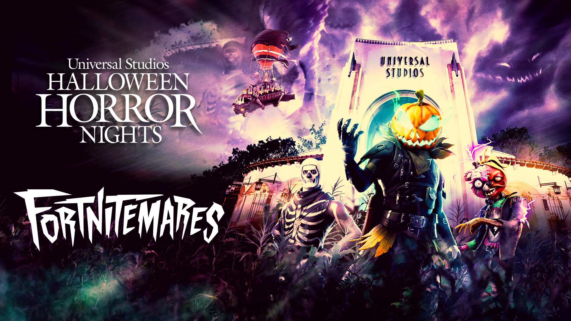 Fortnitemares scare zone at Halloween Horror Nights