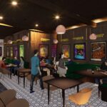 Concept art of Gordon Ramsay at The Carnaby at Downtown Disney District
