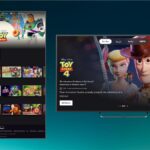 Toy Story titles on Disney+ with Toy Story 4 highlighted